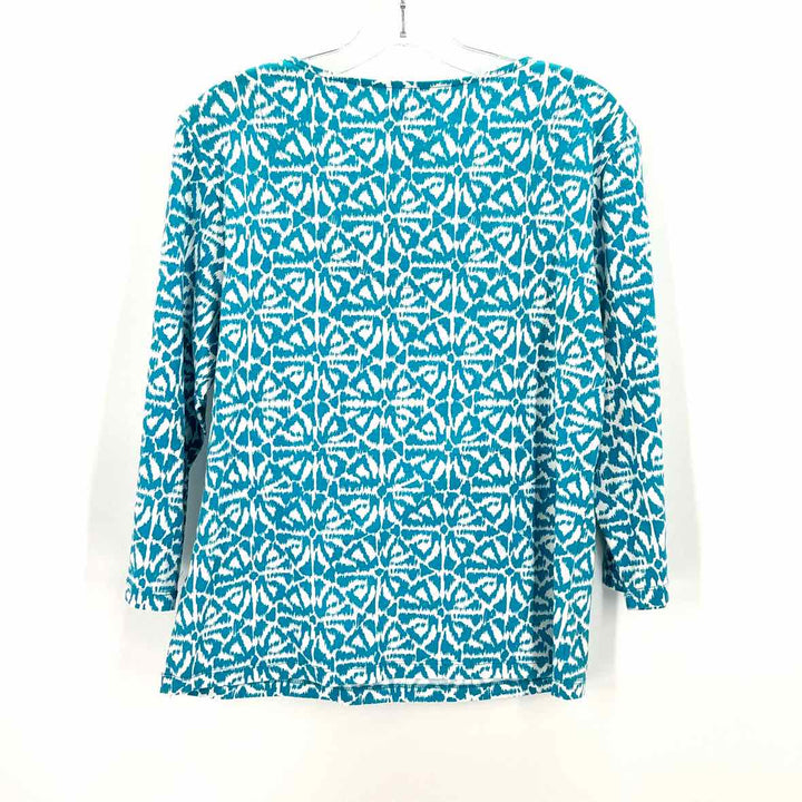 Size M Ruby Rd Turquoise Shirt