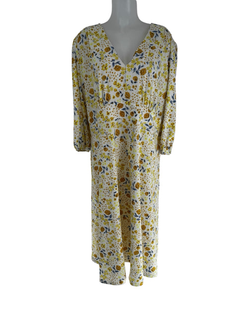 Size 16 ELOQUII Yellow Dress
