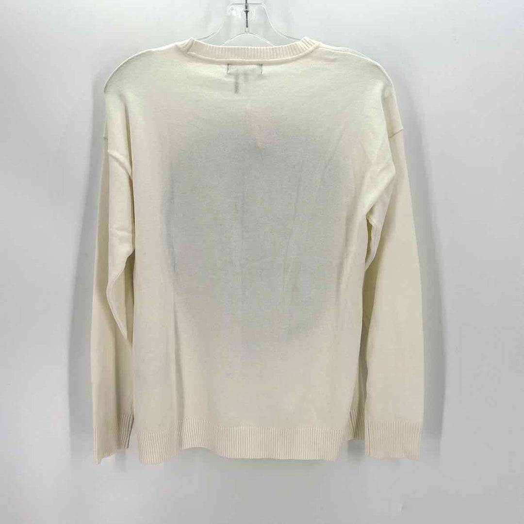Size S DONNA KAREN Ivory Knit Sweater