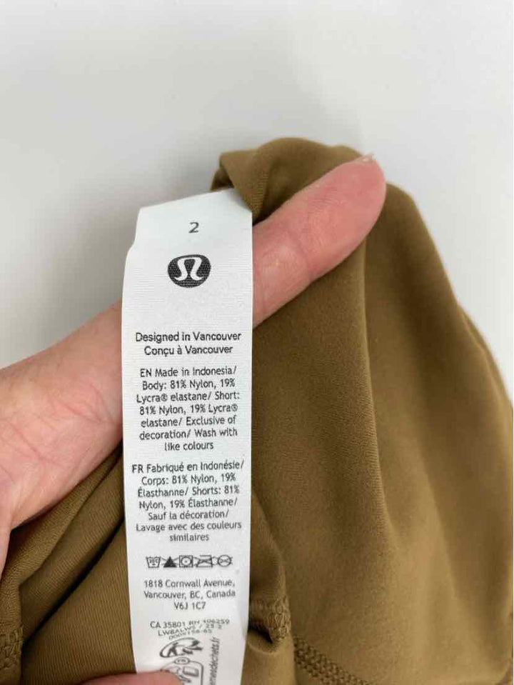 Size 2 Lululemon Brown Skirt