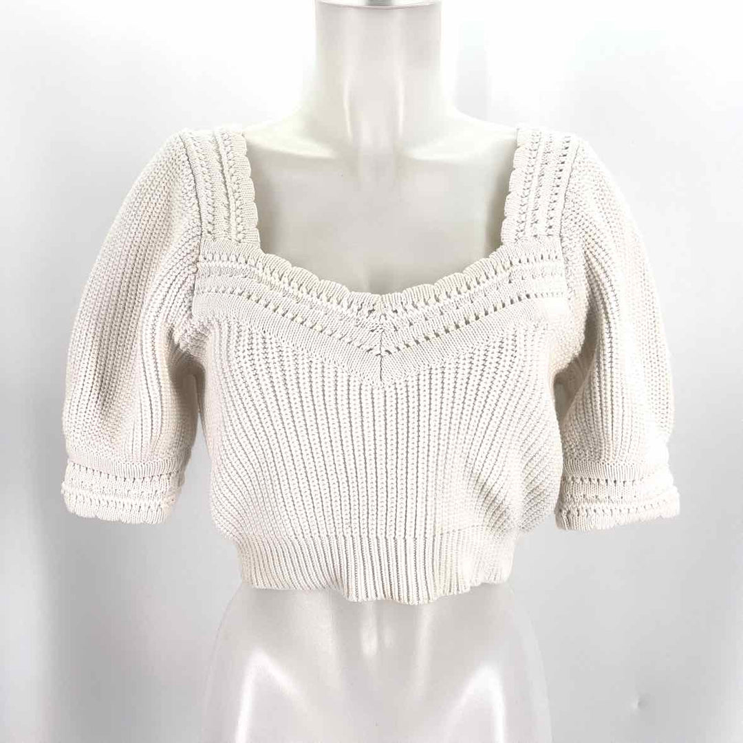Size XS CLEOBELLA White Knit Shirt