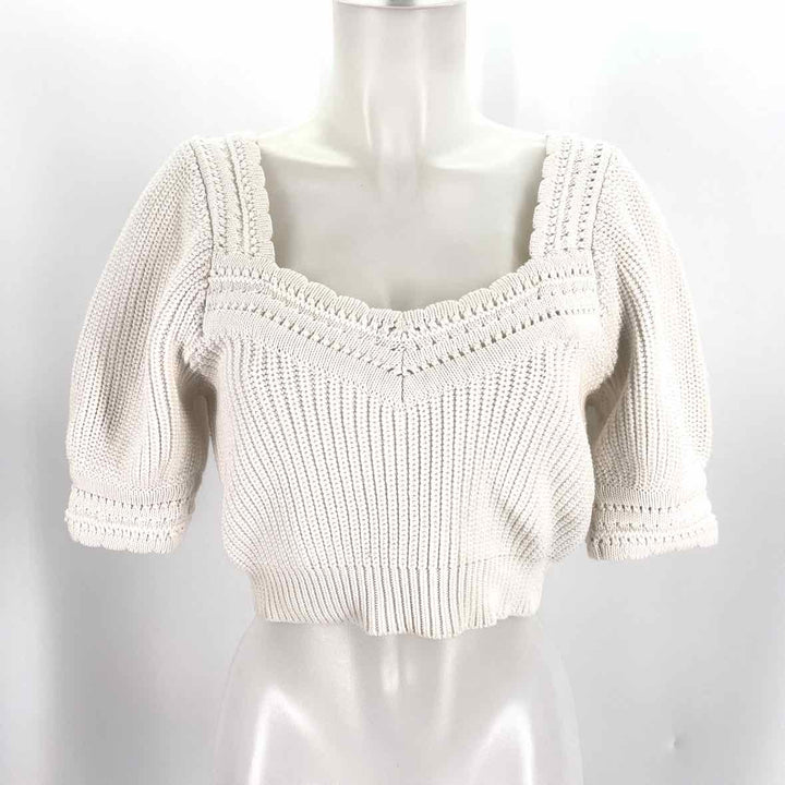 Size XS CLEOBELLA White Knit Shirt