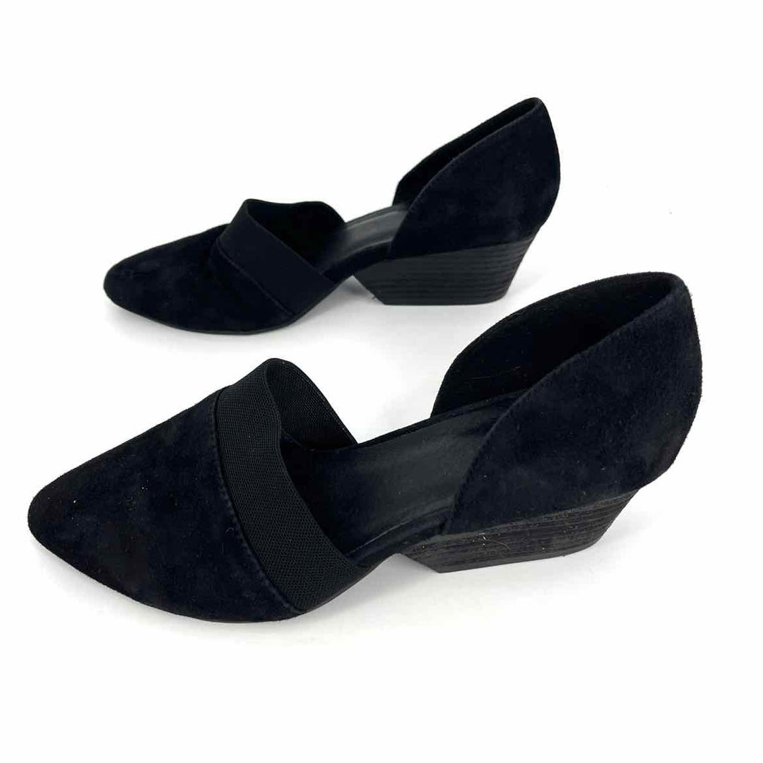 Shoe Size 7 Eileen Fisher Black Suede Pumps