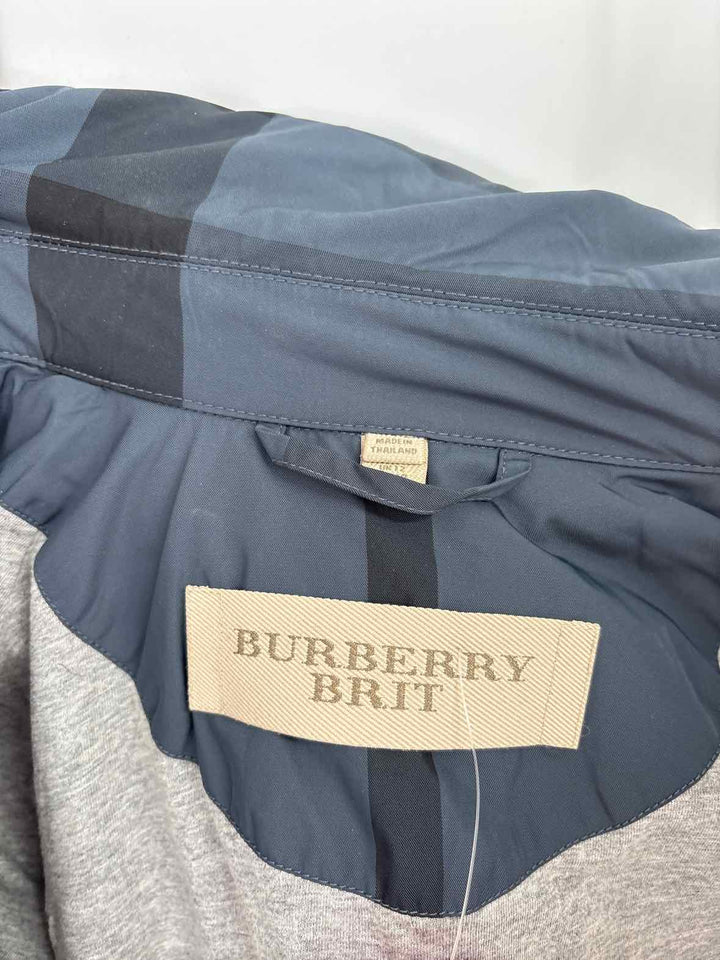 Size 10 Burberry Gray Luxury - Jacket