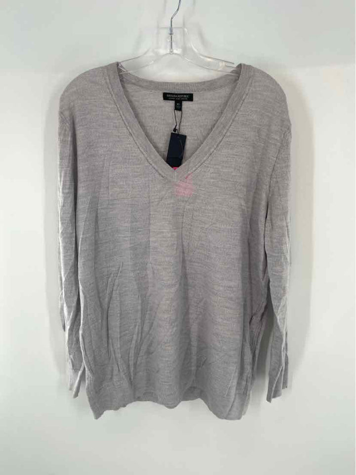 Size XL Banana Republic Gray Wool Sweater