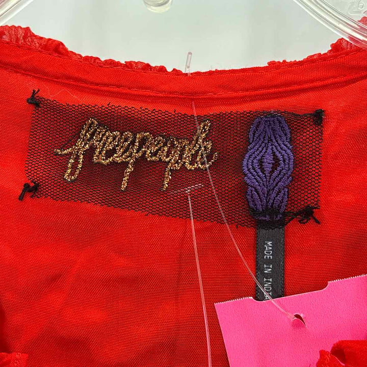 Size L FREE PEOPLE Red Dress