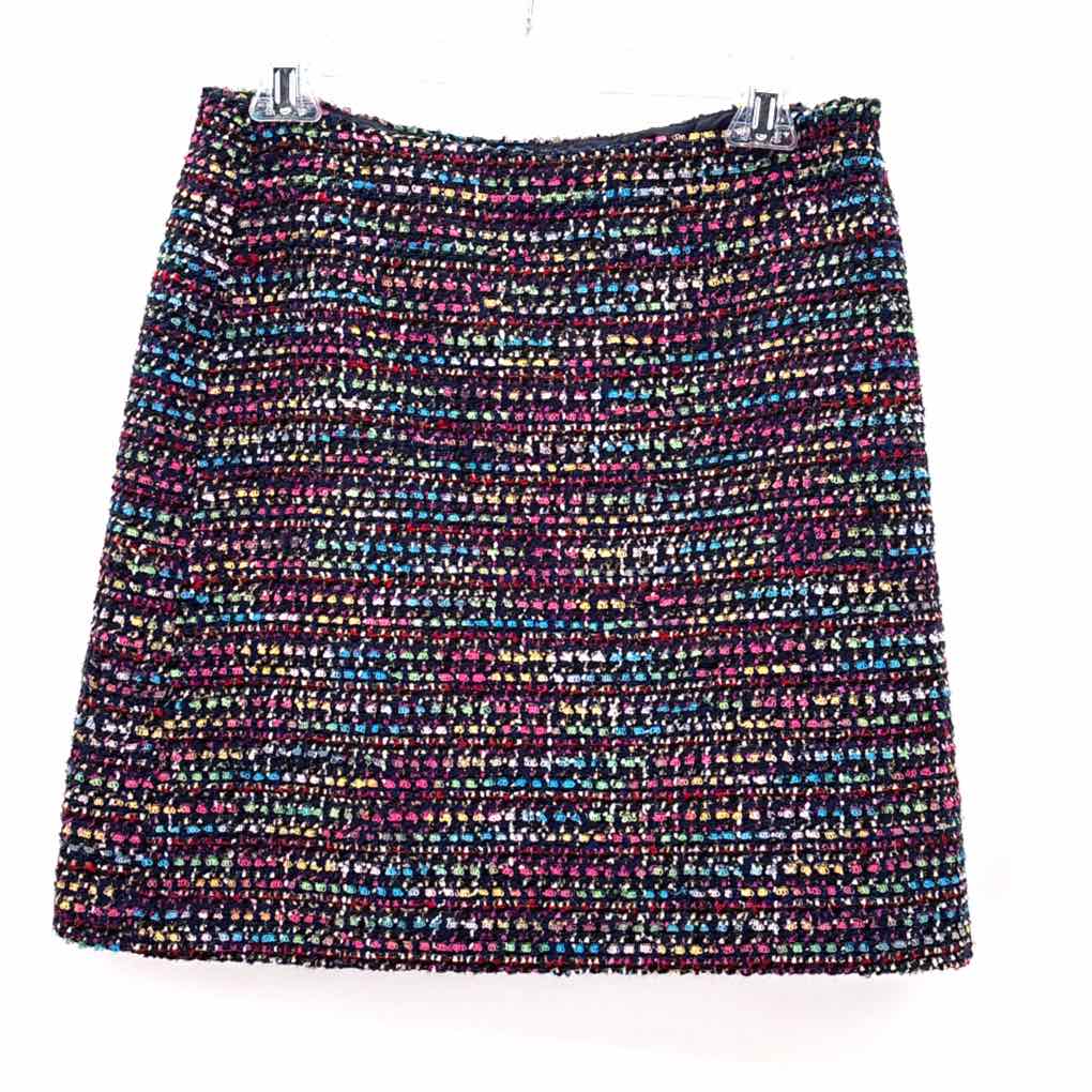 Size 8 LOFT Multi-Color Tweed Skirt