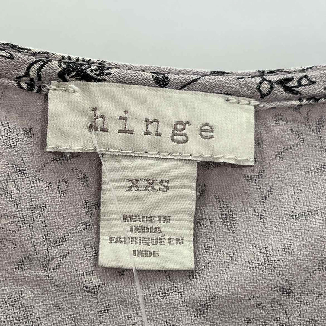 Size XXS HINGE gray print Shirt