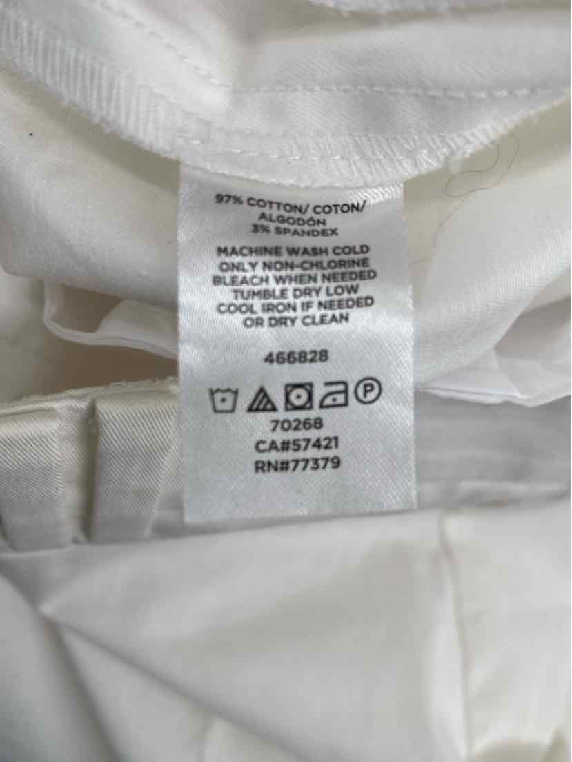 Size 6 Ann Taylor White Pants