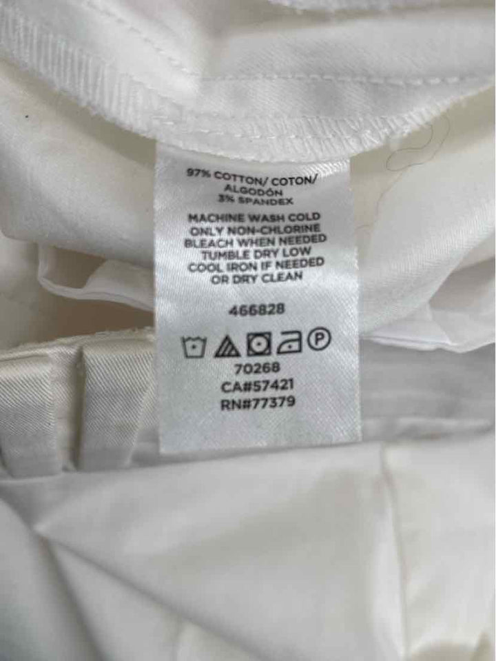 Size 6 Ann Taylor White Pants