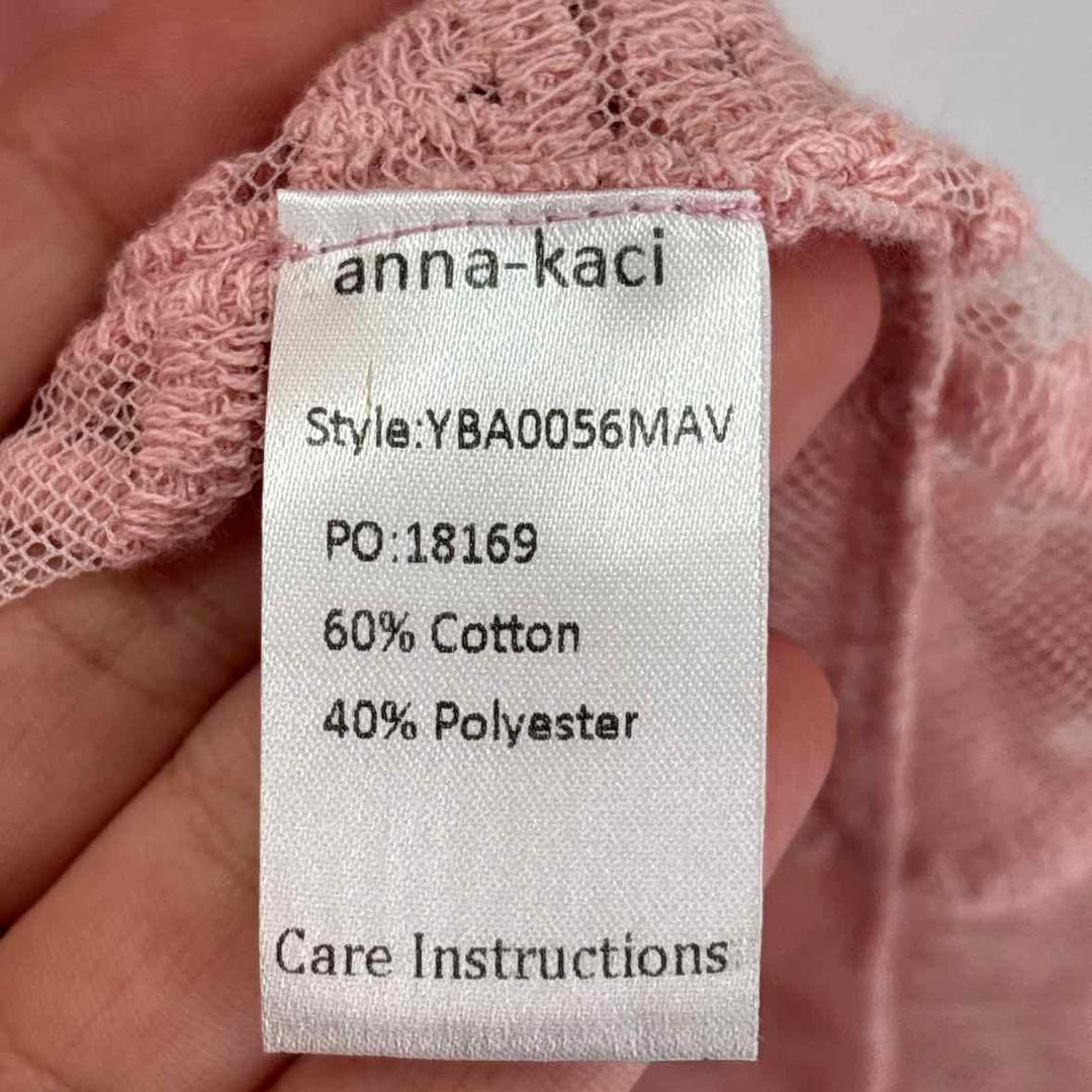 Size One Size Pink Lace Shirt