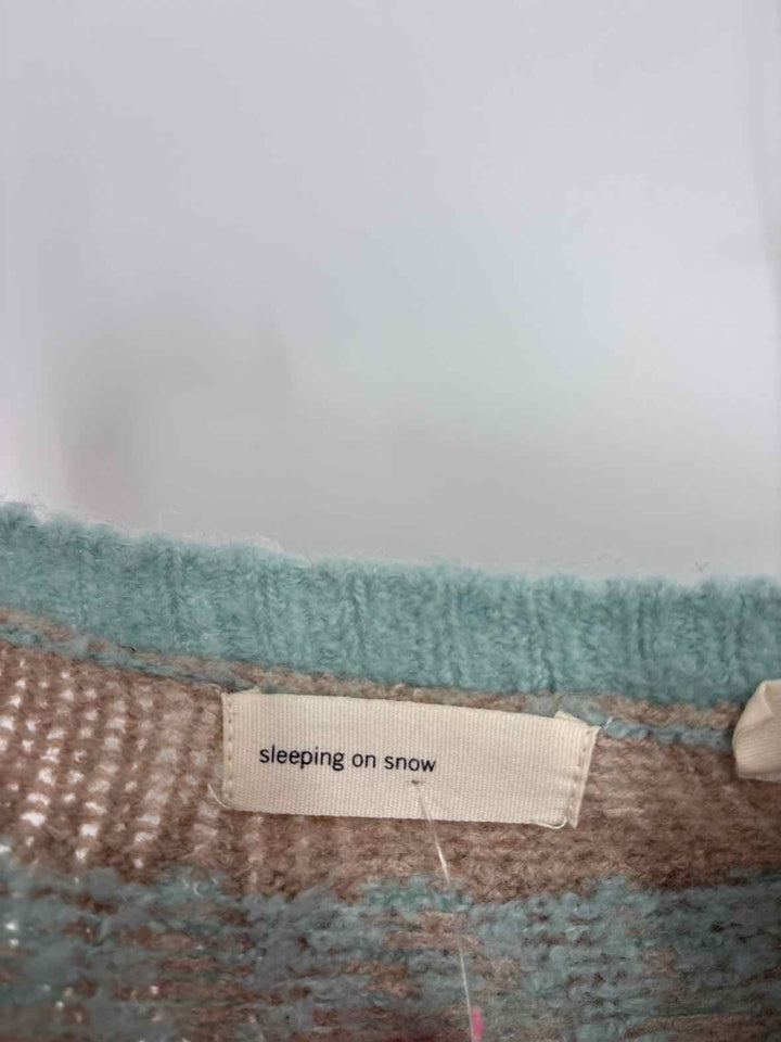 Size S Sleeping in Snow Multi-Color Sweater