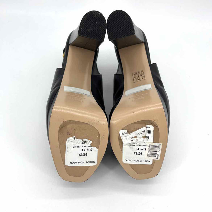 Shoe Size 11 SCHUTZ Black Leather Heels