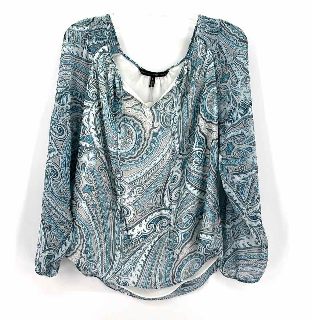 Size L White House Black Market Teal Shirt