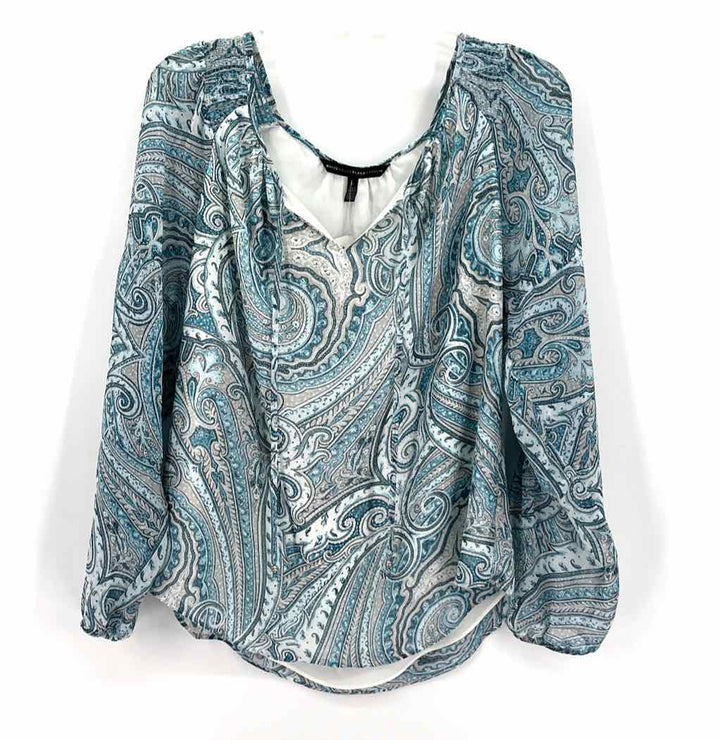 Size L White House Black Market Teal Shirt
