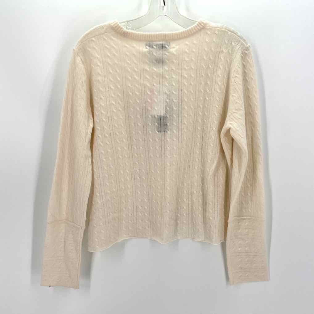 Size L MAGASCHONI Ivory Cashmere Sweater