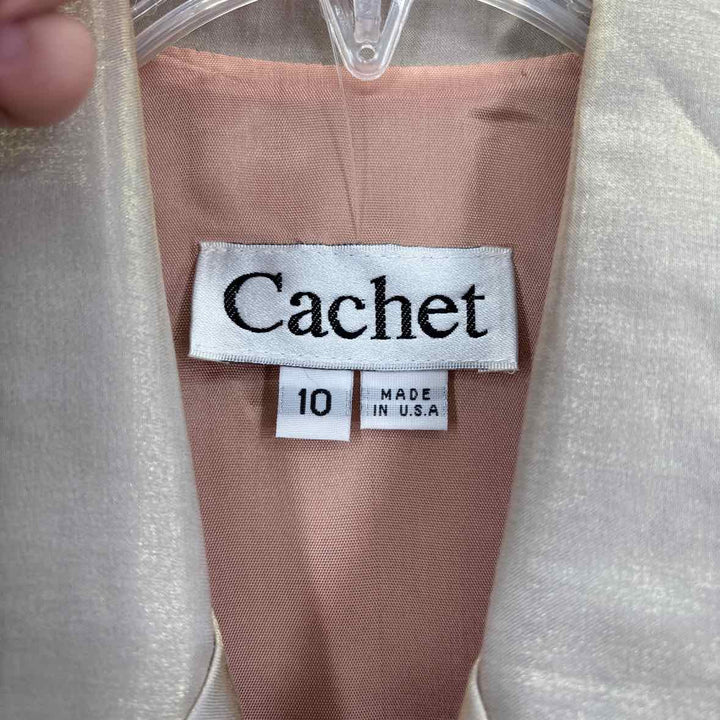 Size 10 CACHE Gold 2 PC Dress