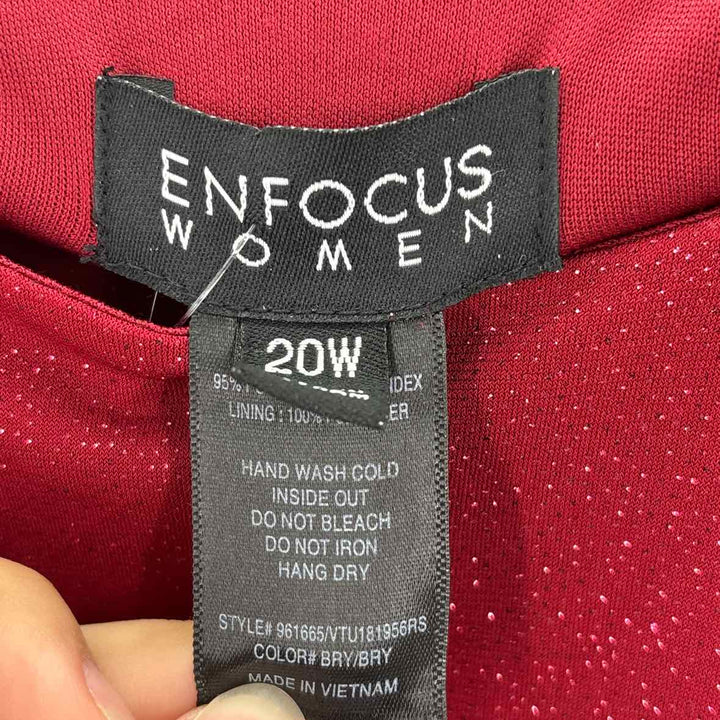 Size 20W ENFOCUS Wine Dress