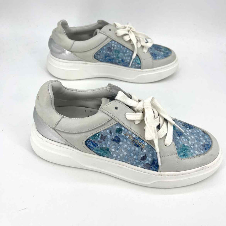 Shoe Size 6 j slides Blue Leather Sandals
