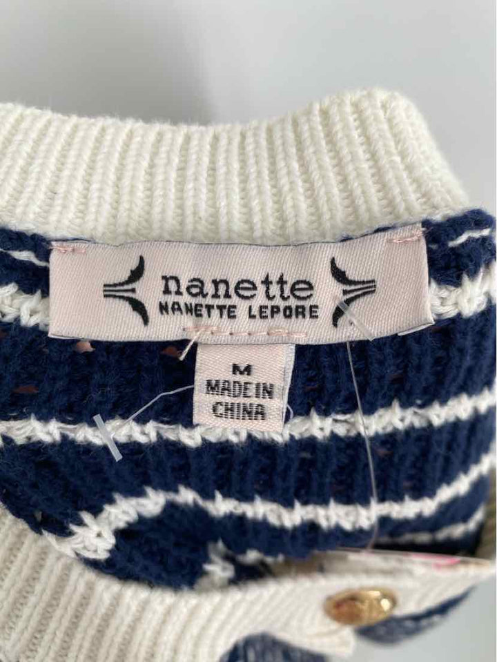 Size M NANETTE LEPORE Navy Sweater