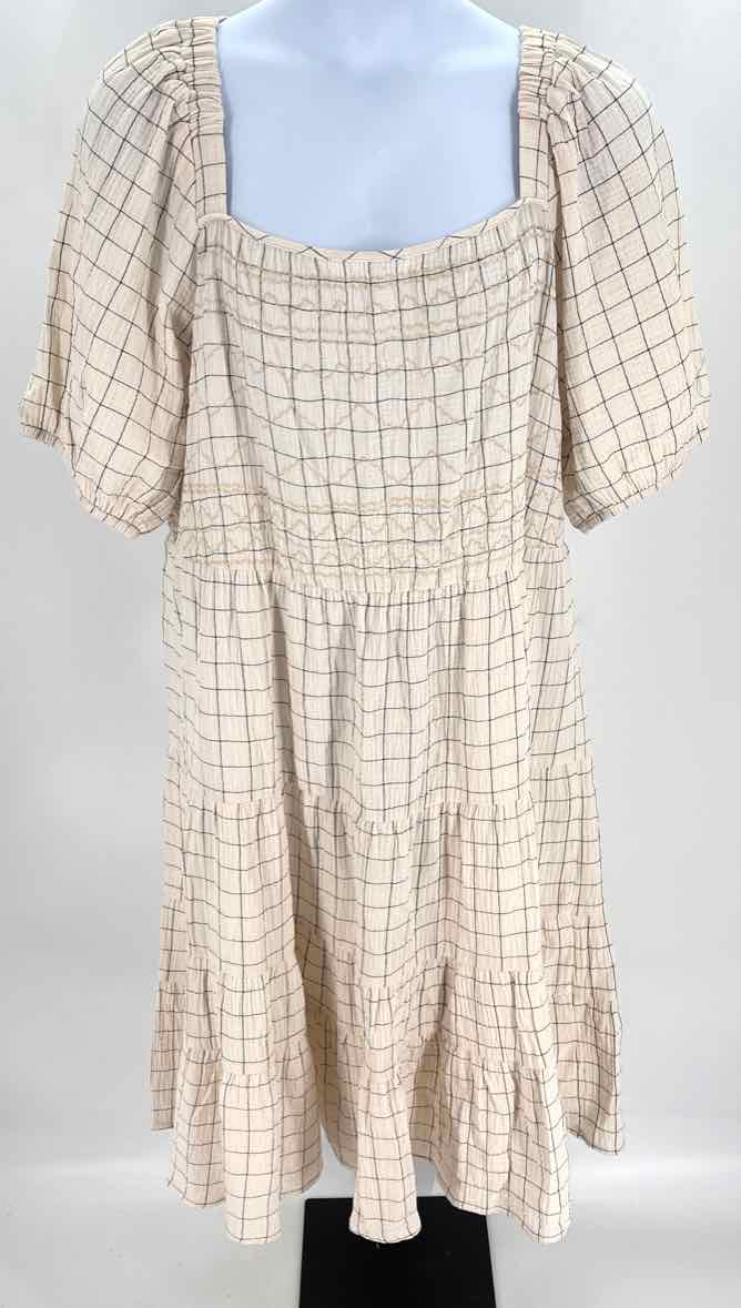 Size 2X NURTURE Cream Cotton Dress