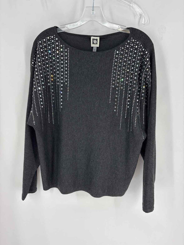 Size M Anne Klein Gray Sweater