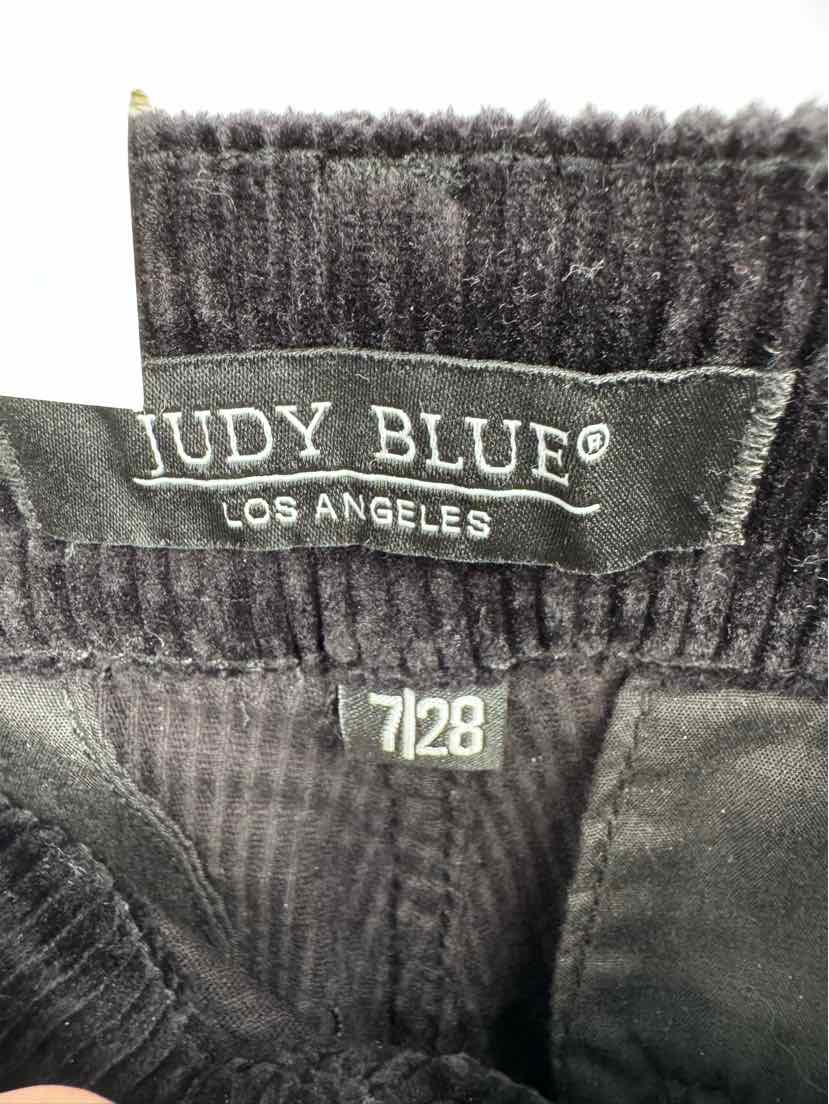 Size 7 JUDY BLUE Black Corduroy Pants
