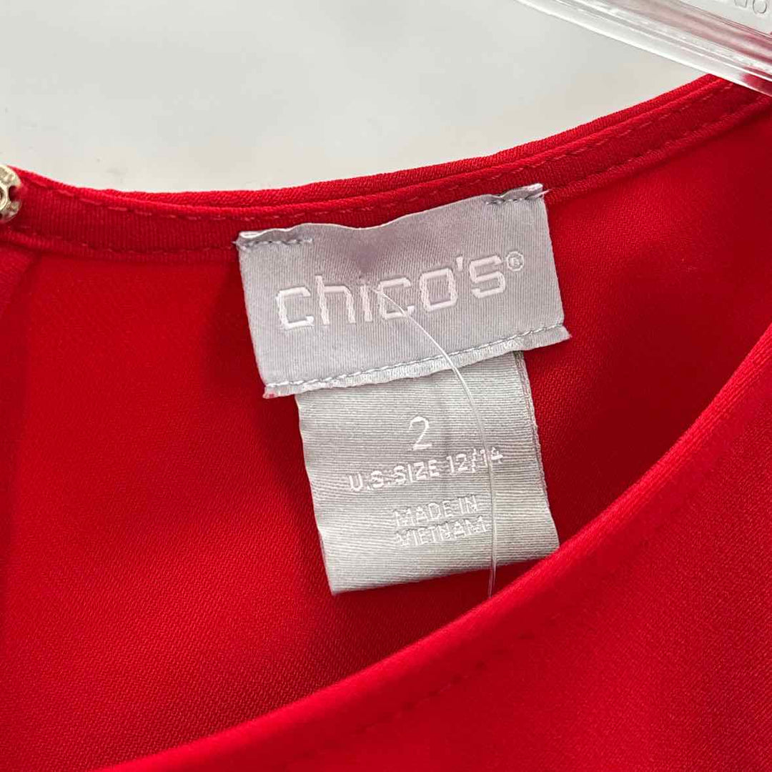 Size L Chico's Red Shirt