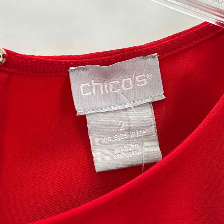 Size L Chico's Red Shirt