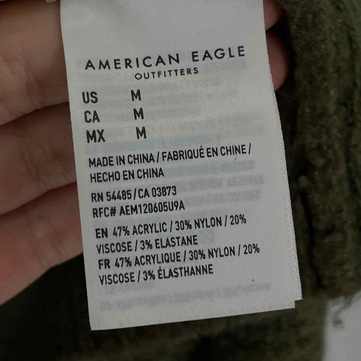 Size M AMERICAN EAGLE Olive Knit Sweater