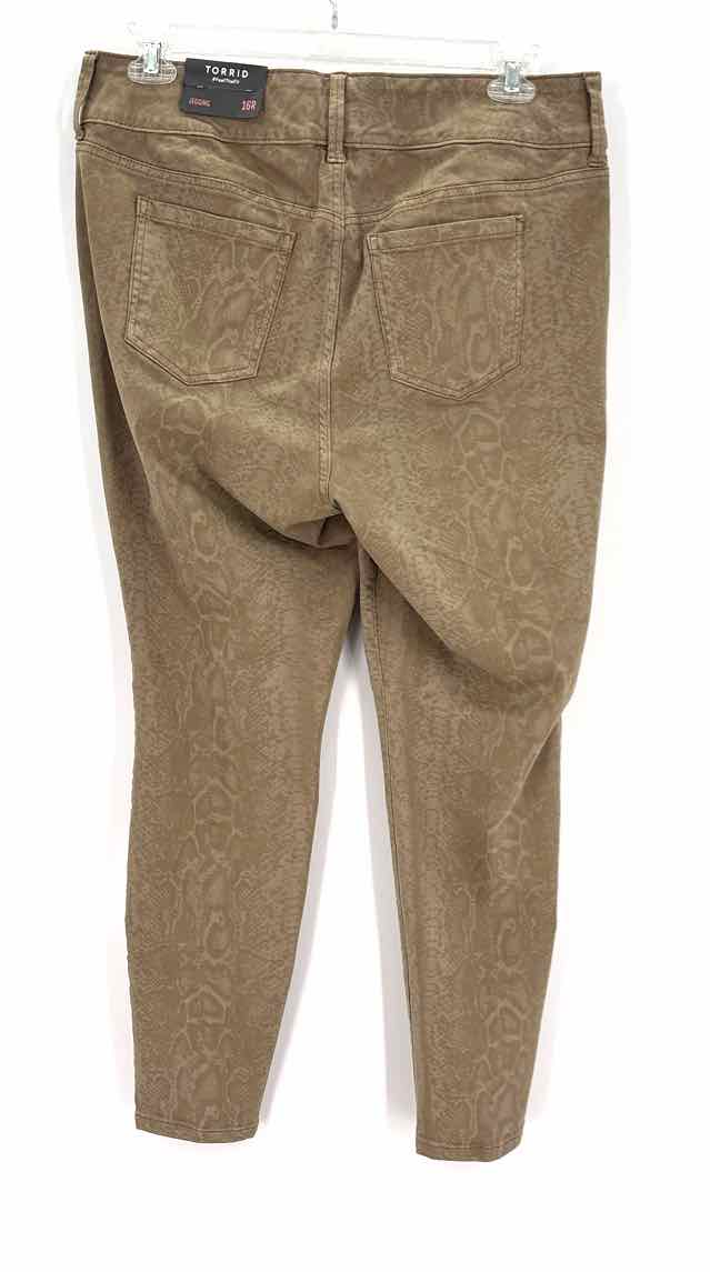 Size 16 Torrid Tan Denim Jade Jeans