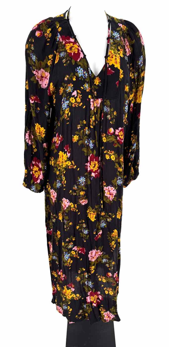 Size L Navy Print Dress