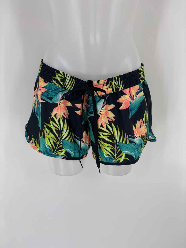 Size L Black Print Shorts