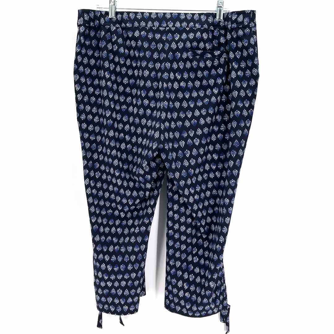 Size XL Chico's Navy Print Pants