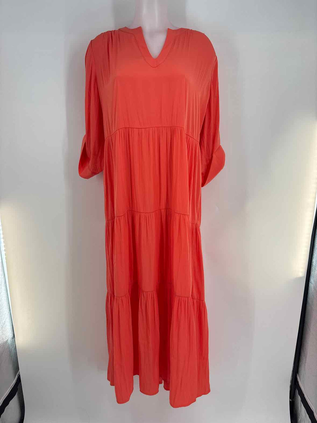 Size 6 Chico's Orange Dress