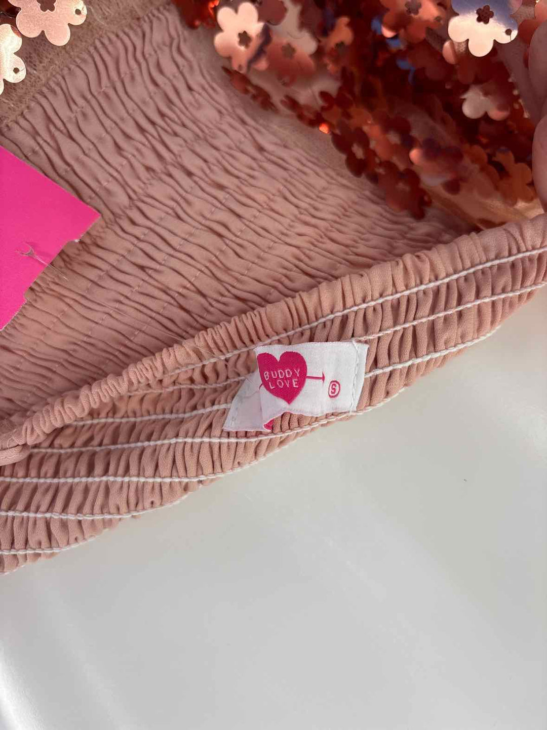 Size S BUDDY LOVE Rose Gold Dress
