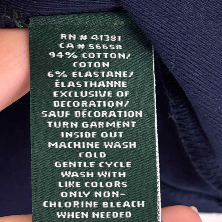 Size 1X RALPH LAUREN Navy Shirt