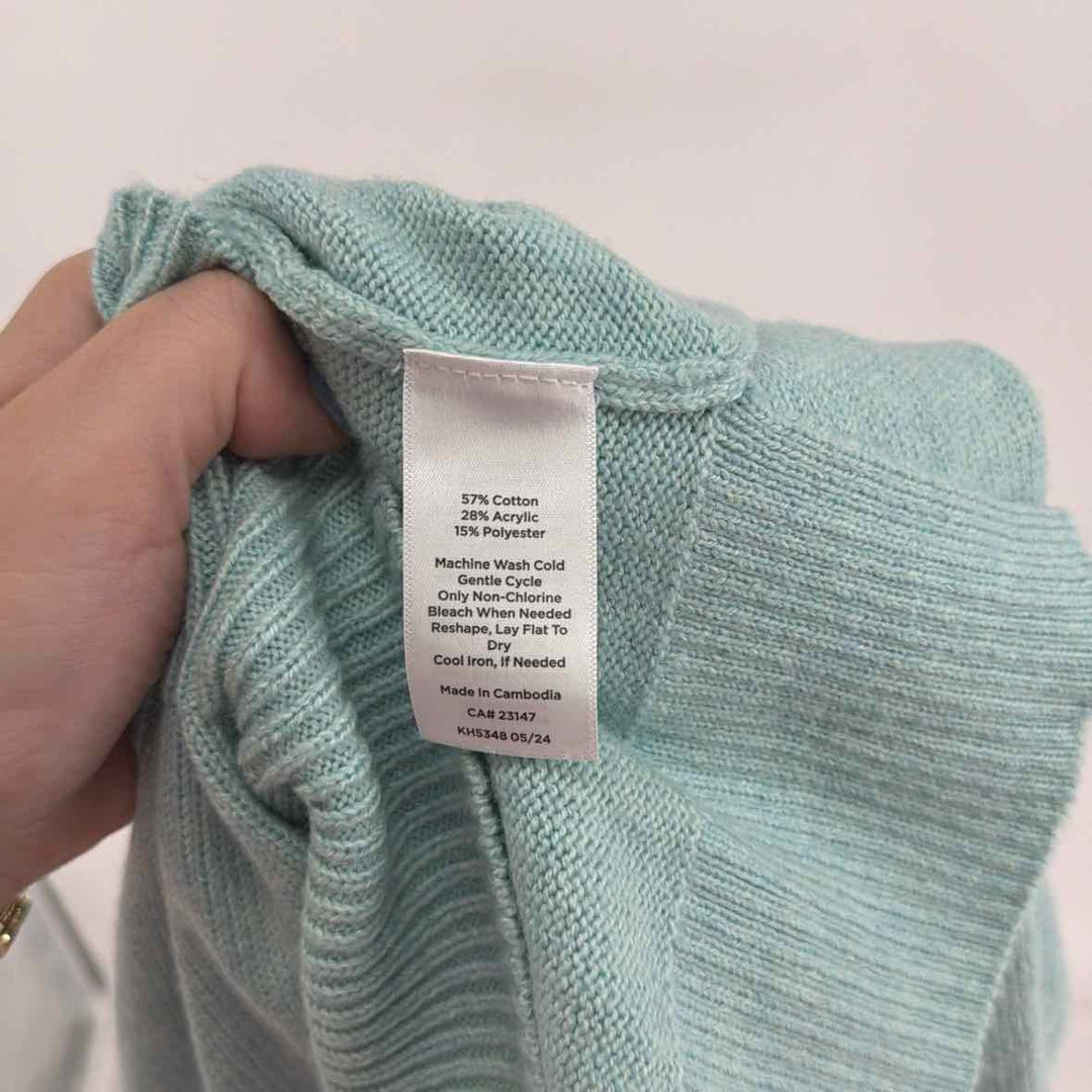 Size 2X Talbots Green Knit Sweater