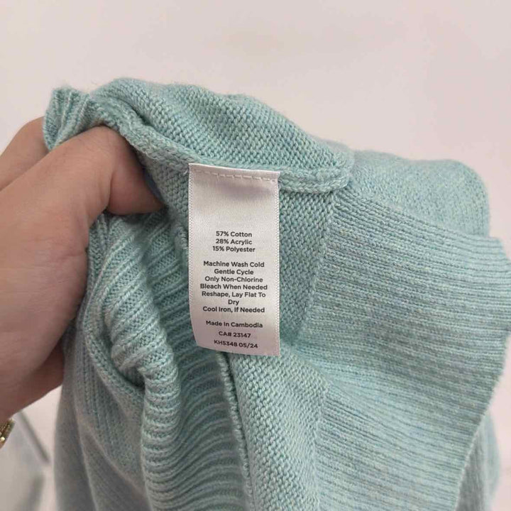 Size 2X Talbots Green Knit Sweater