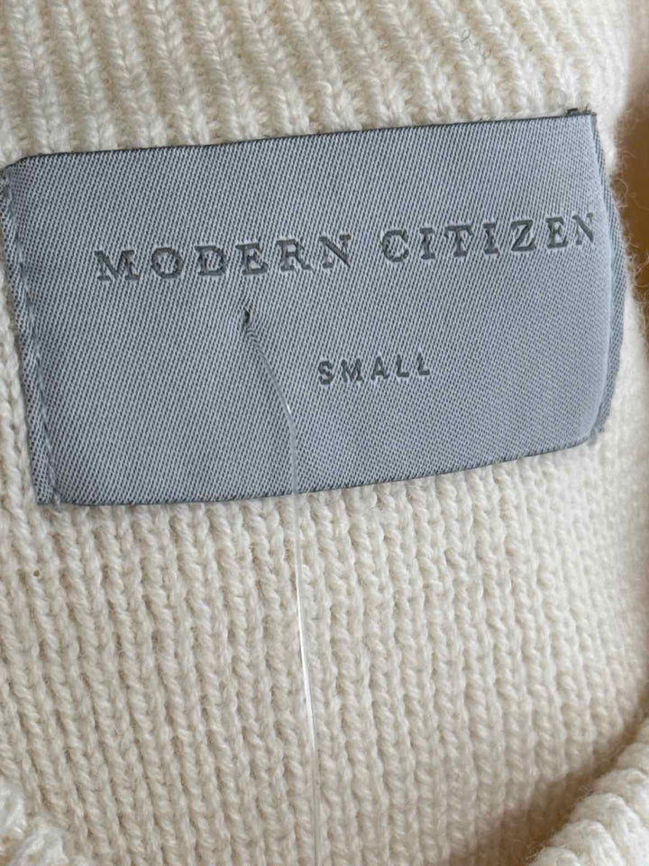 Size S MODERN CITIZEN Ivory Knit Luxury - Cardigan