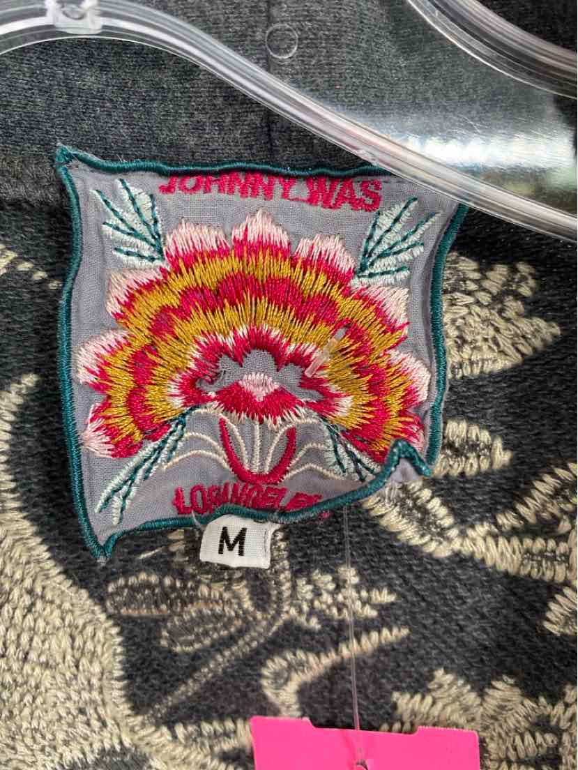 Size M Johnny Was Gray Cardigan