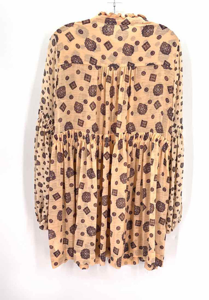 Size M FREE PEOPLE Peach Dress