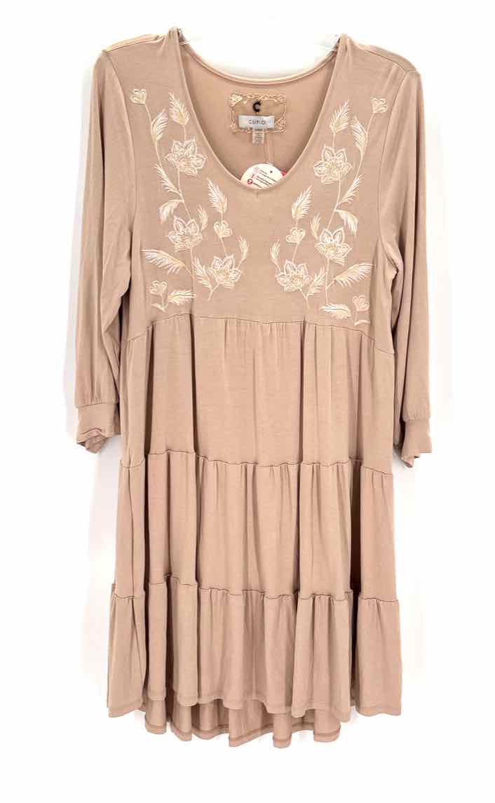 Size M CUPIO Tan Dress