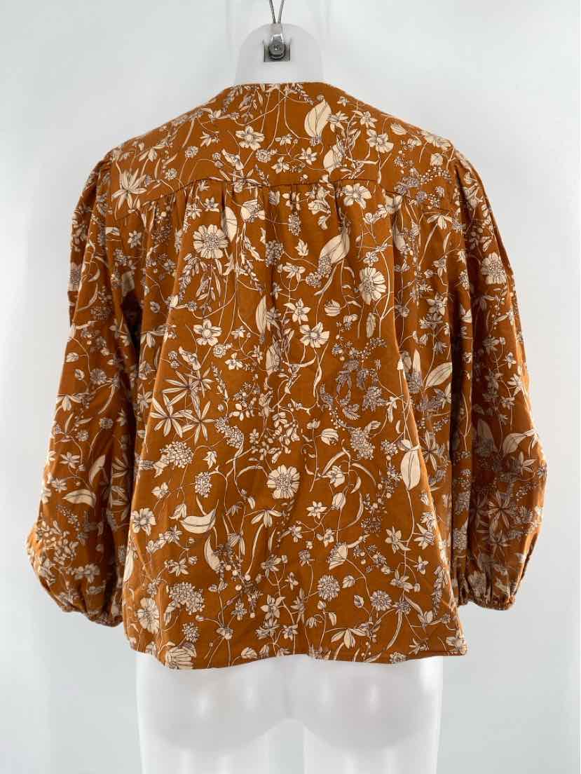 Size XL HYACINTH HOUSE Brown Print Shirt