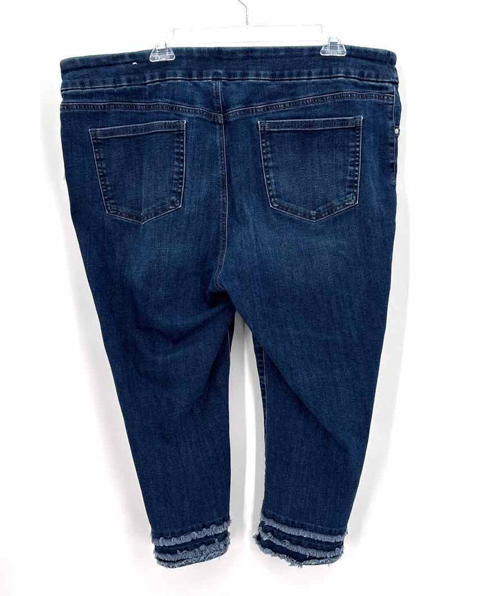Size 18 Chico's Blue Denim Capri