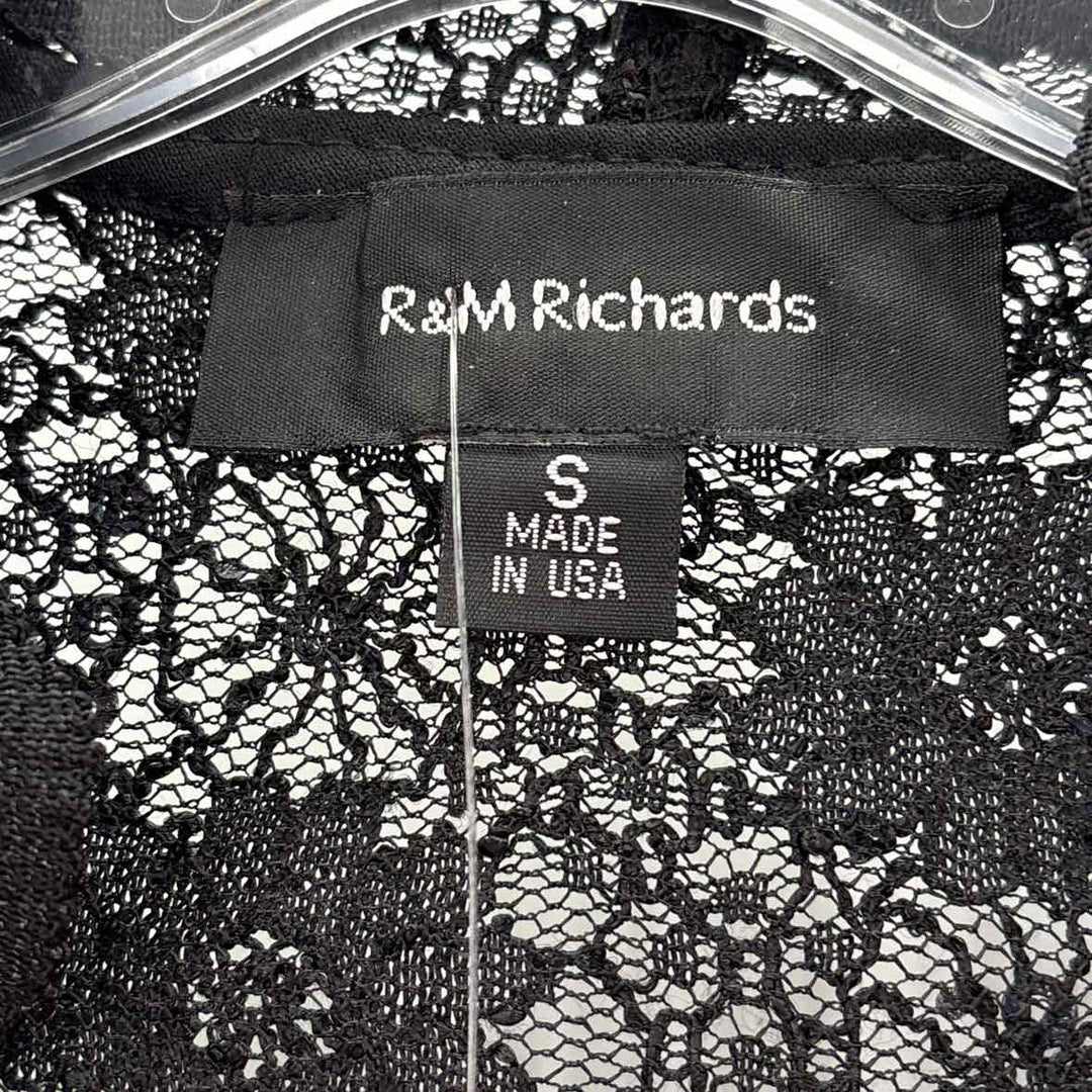 Size S R&M RICHARDS Black Lace Sweater