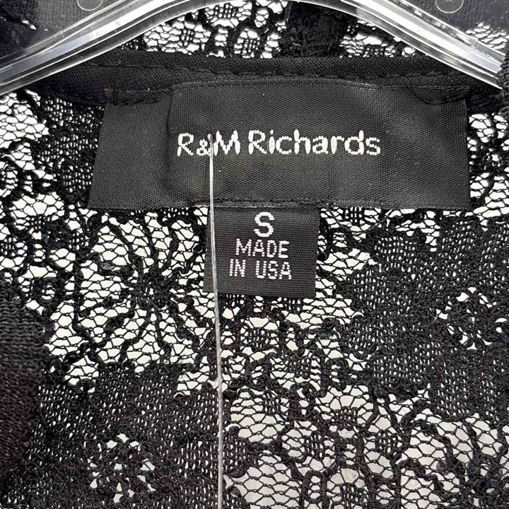 Size S R&M RICHARDS Black Lace Sweater