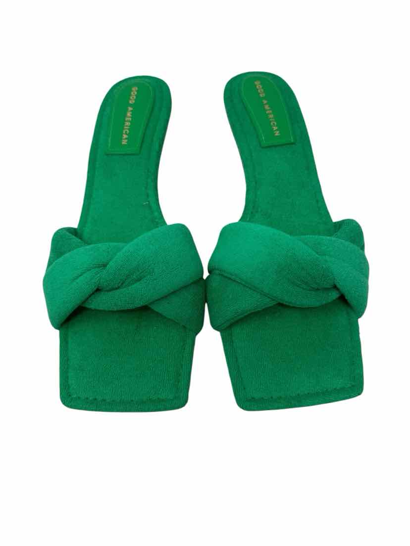 Shoe Size 11 GOOD AMERICAN Green Sandals