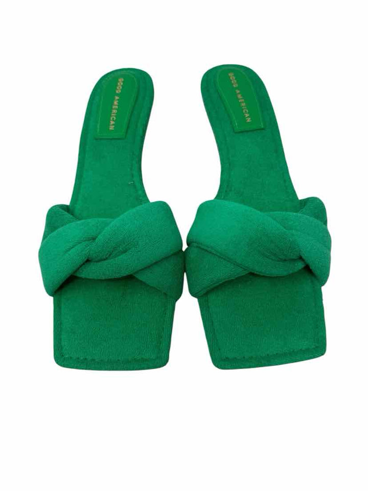 Shoe Size 11 GOOD AMERICAN Green Sandals