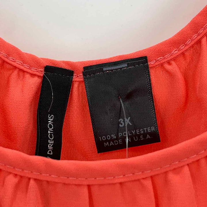Size 3X NEW DIRECTION Salmon Shirt